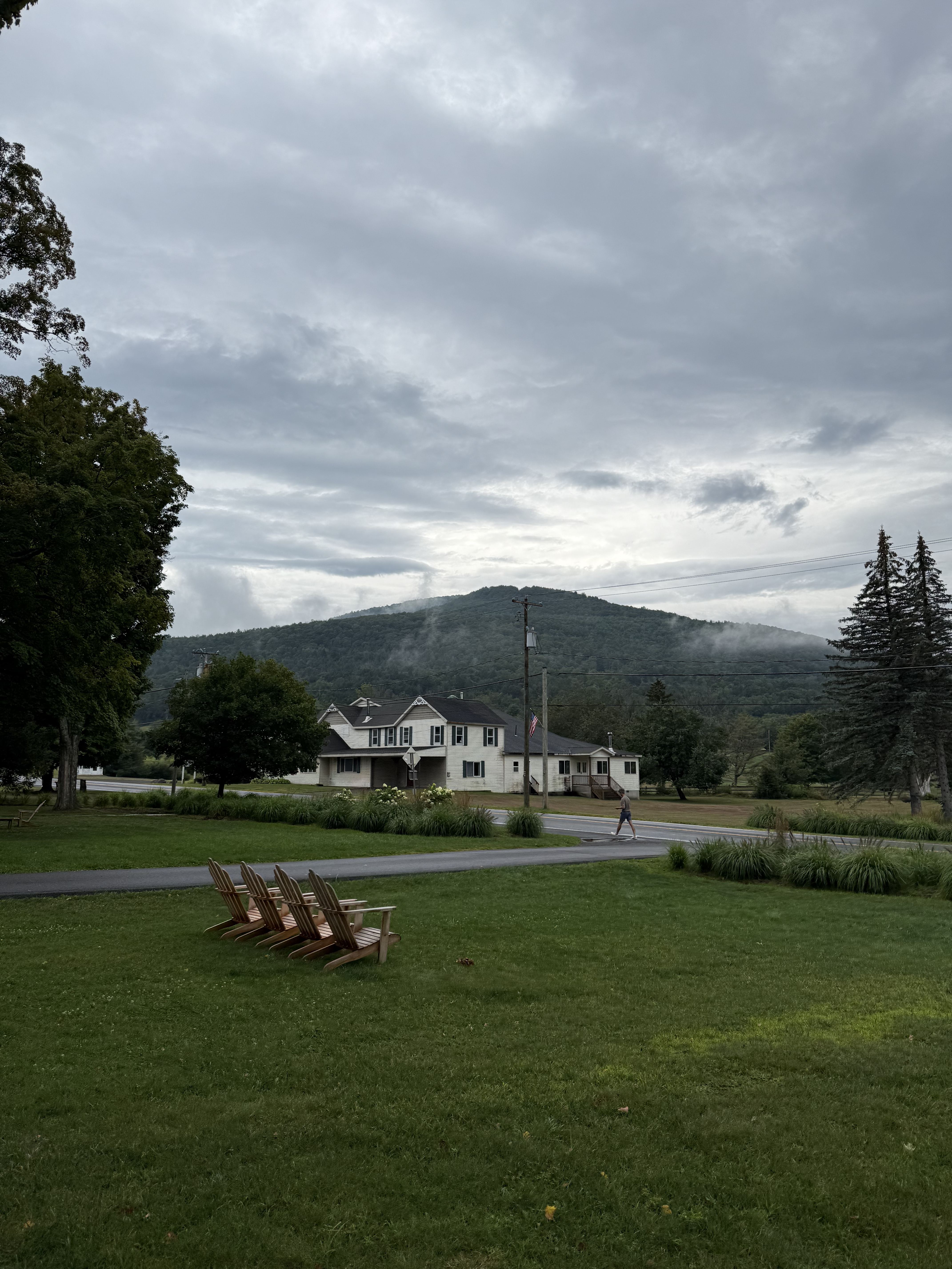 Yet another picture of the mountain, from a little farther up the road
